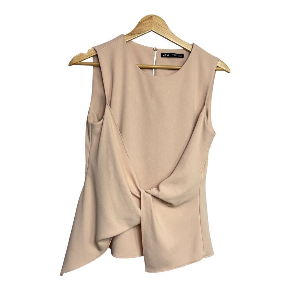 Zara sleeveless ‎ top rouge size xs